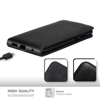 Sony Xperia L1 Suojakuori Lompakkokotelo (Musta)