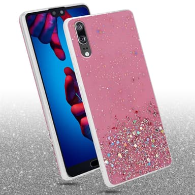 Huawei P20 Suojakuori Kotelo (Vaaleanpunainen)