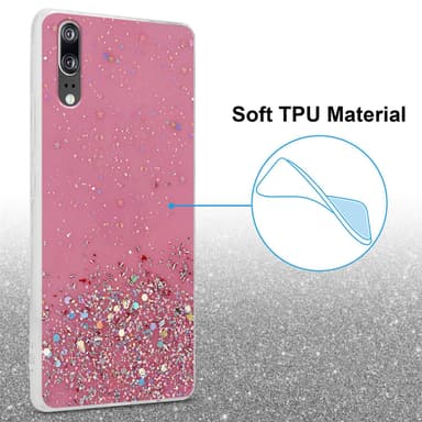 Huawei P20 Suojakuori Kotelo (Vaaleanpunainen)