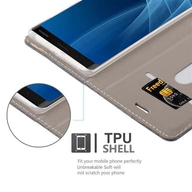 Nokia 8 Sirocco Suojakuori Lompakkokotelo (harmaa)
