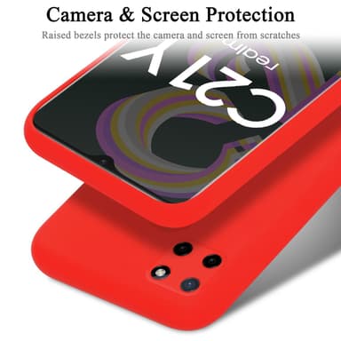 Realme C21Y / C25Y Suojakuori Kotelo (Punainen)