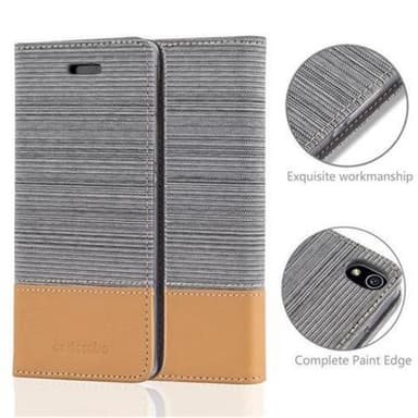 Huawei ASCEND P7 Suojakuori Lompakkokotelo (harmaa)