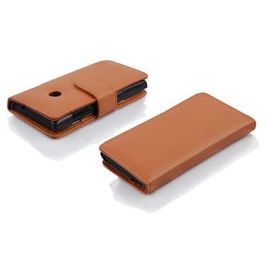 Suojakuori Motorola MOTO E Lompakkokotelo (Ruskea)