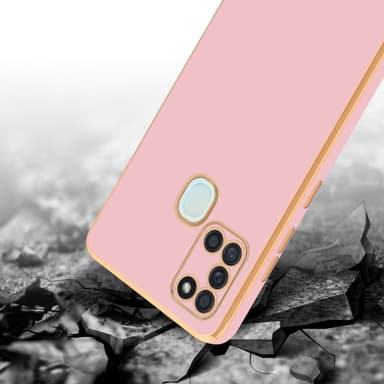 Samsung Galaxy A21s Suojakuori Cover (Vaaleanpunainen)