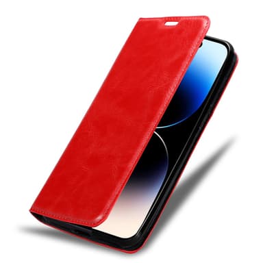 iPhone 14 PRO MAX Suojakuori Lompakkokotelo (Punainen)