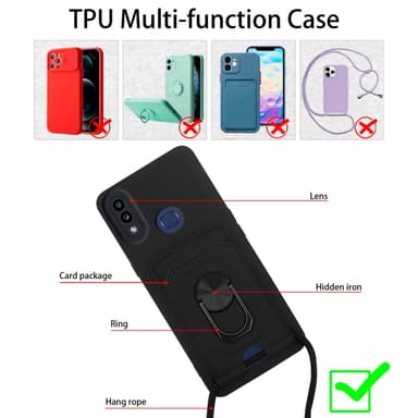 Samsung Galaxy A10s / M01s Matkapuhelimen Ketju Kotelo