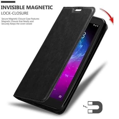 ZTE Blade A3 2019 Suojakuori Lompakkokotelo (Musta)