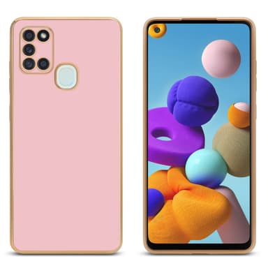 Samsung Galaxy A21s Suojakuori Cover (Vaaleanpunainen)