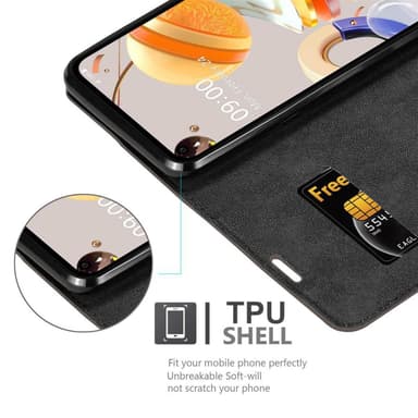 LG K61 Suojakuori Lompakkokotelo (Ruskea)