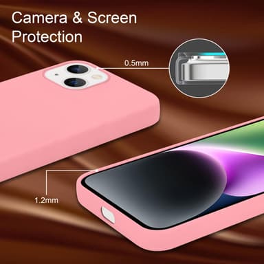 iPhone 14 Suojakuori Kotelo Case (Vaaleanpunainen)