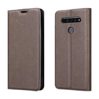 LG K61 Suojakuori Lompakkokotelo (Ruskea)