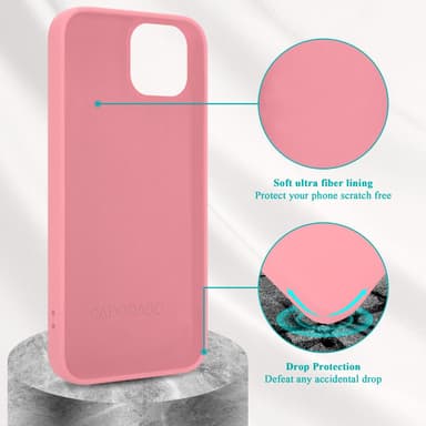 iPhone 14 Suojakuori Kotelo Case (Vaaleanpunainen)
