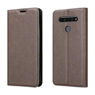 LG K61 Suojakuori Lompakkokotelo (Ruskea)