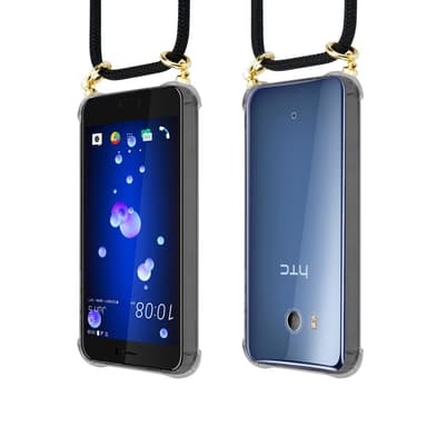 HTC OCEAN / U11 Suojakuori Kotelo Ketju (Musta)