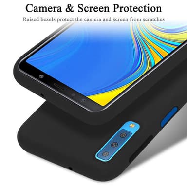 Samsung Galaxy A7 2018 Suojakuori Kotelo (Musta)