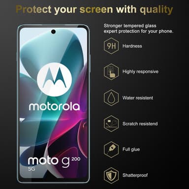 Motorola MOTO G200 5G 3x Suojakalvo Karkaistu lasi