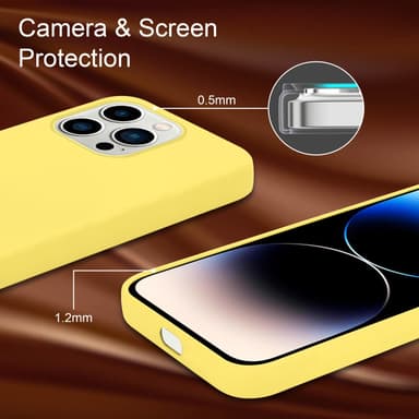 iPhone 14 PRO MAX Suojakuori Kotelo (Keltainen)