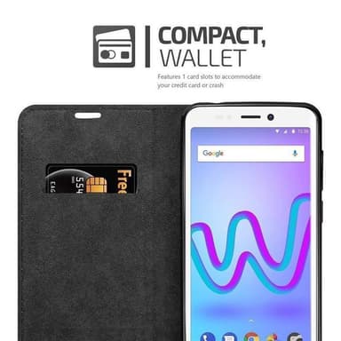 WIKO JERRY 3 Suojakuori Lompakkokotelo (Ruskea)