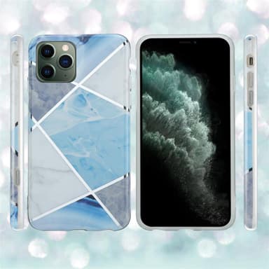 iPhone 12 MINI Suojakuori Lompakkokotelo (Sininen)