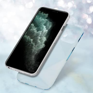 iPhone 12 MINI Suojakuori Lompakkokotelo (Sininen)
