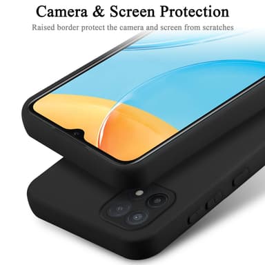 OPPO A15 / A15s Suojakuori Kotelo Case (Musta)