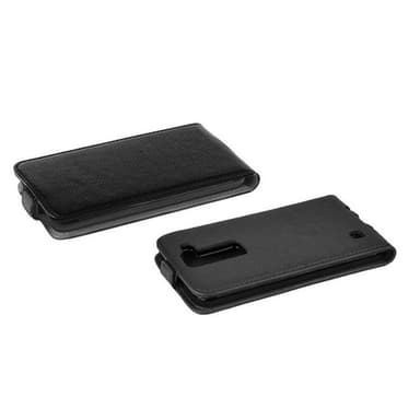 LG K8 2016 Suojakuori Lompakkokotelo (Musta)