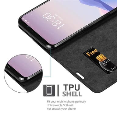 MEIZU 16S Suojakuori Lompakkokotelo (Musta)