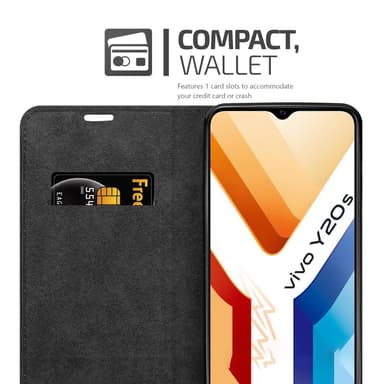 Vivo Y20s Suojakuori Lompakkokotelo (Punainen)