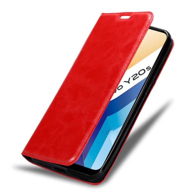 Vivo Y20s Suojakuori Lompakkokotelo (Punainen)
