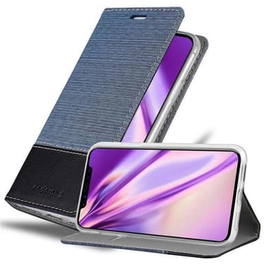 iPhone XS MAX Suojakuori Lompakkokotelo (Sininen)