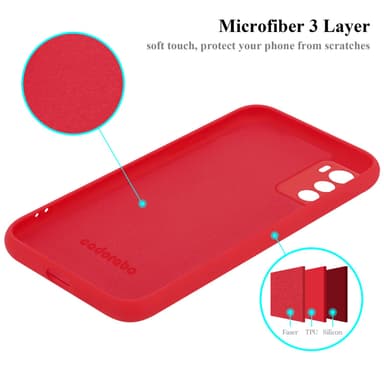 Motorola MOTO G42 Suojakuori Kotelo (Punainen)
