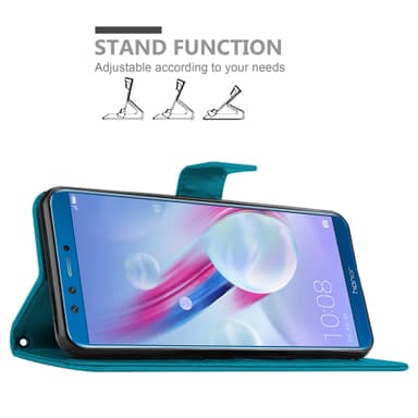 Honor 9 LITE Suojakuori Lompakkokotelo (Sininen)