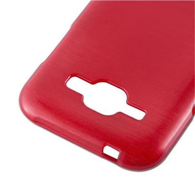 Samsung Galaxy J1 2015 Suojakuori Kotelo (Punainen)