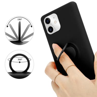 iPhone 11 Suojakuori Case Kotelo (Musta)