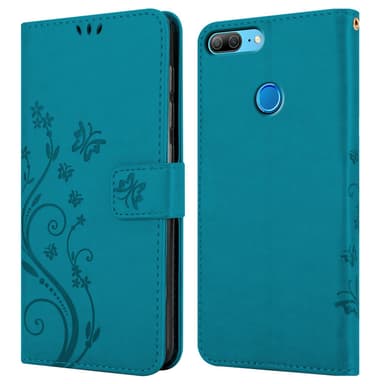 Honor 9 LITE Suojakuori Lompakkokotelo (Sininen)