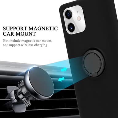 iPhone 11 Suojakuori Case Kotelo (Musta)
