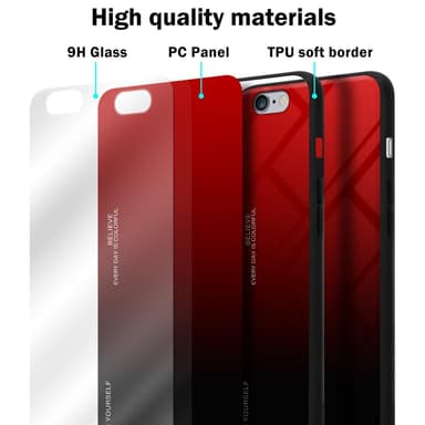 Suojakuori iPhone 6 PLUS / 6S PLUS Kotelo (Musta)