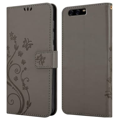 Huawei P10 PLUS Suojakuori Lompakkokotelo (harmaa)
