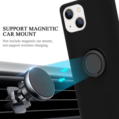 iPhone 14 Suojakuori Case Kotelo (Musta)