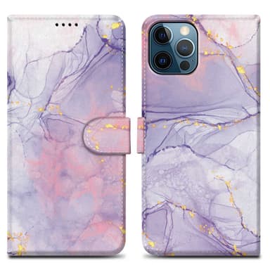 iPhone 13 PRO Suojakuori Lompakkokotelo (Violetti)