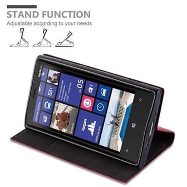 Nokia Lumia 920 Suojakuori Lompakkokotelo (Punainen)