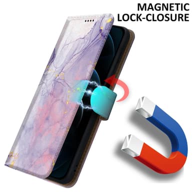 iPhone 13 PRO Suojakuori Lompakkokotelo (Violetti)