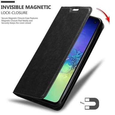 Samsung Galaxy S10e Suojakuori Lompakkokotelo (Musta)