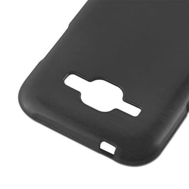 Samsung Galaxy J1 2015 Suojakuori Kotelo (Musta)