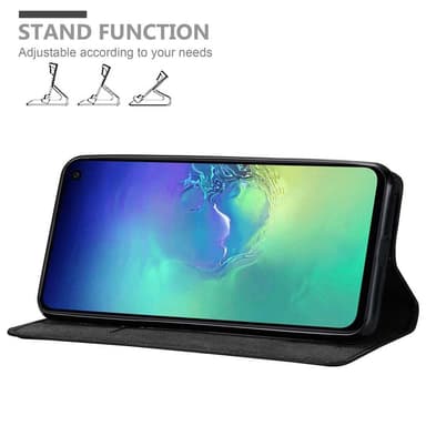 Samsung Galaxy S10e Suojakuori Lompakkokotelo (Musta)