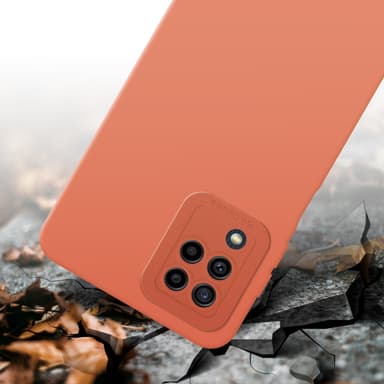 Samsung Galaxy M22 / M32 4G Suojakuori Kotelo (Oranssi)