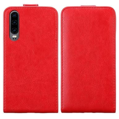 Huawei P30 Suojakuori Lompakkokotelo (Punainen)