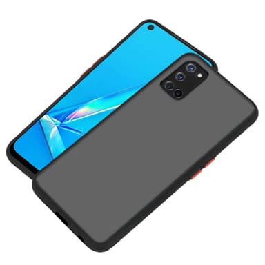 Oppo A92 Suojakuori Kotelo (Musta)