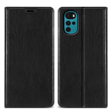Motorola MOTO G22 Suojakuori Lompakkokotelo (Musta)