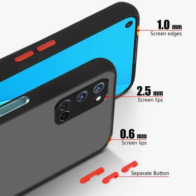 Oppo A92 Suojakuori Kotelo (Musta)